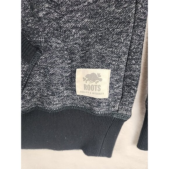 Roots Canada Whistler Blackcomb Mens Gray Hoodie Sweatshirt Medium Snowboarding - Picture 5 of 14